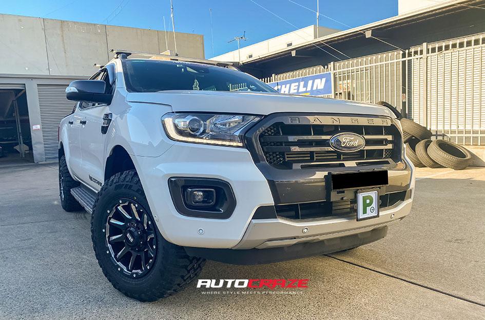 FORD RANGER GD02 MATTE BLACK MACHINED FACE